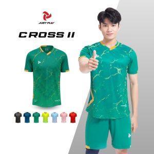 Bộ Quần Áo Bóng Đá Just Play CROSS II – Màu Xanh Lý